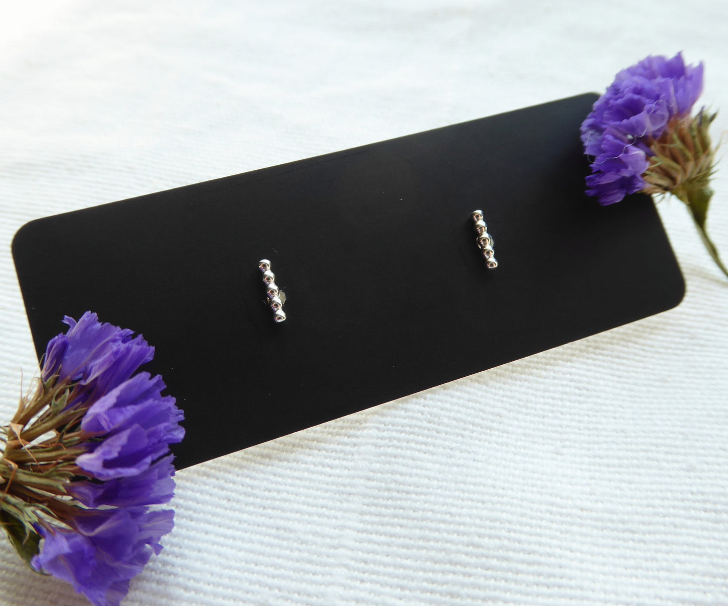 Beaded Bar Studs