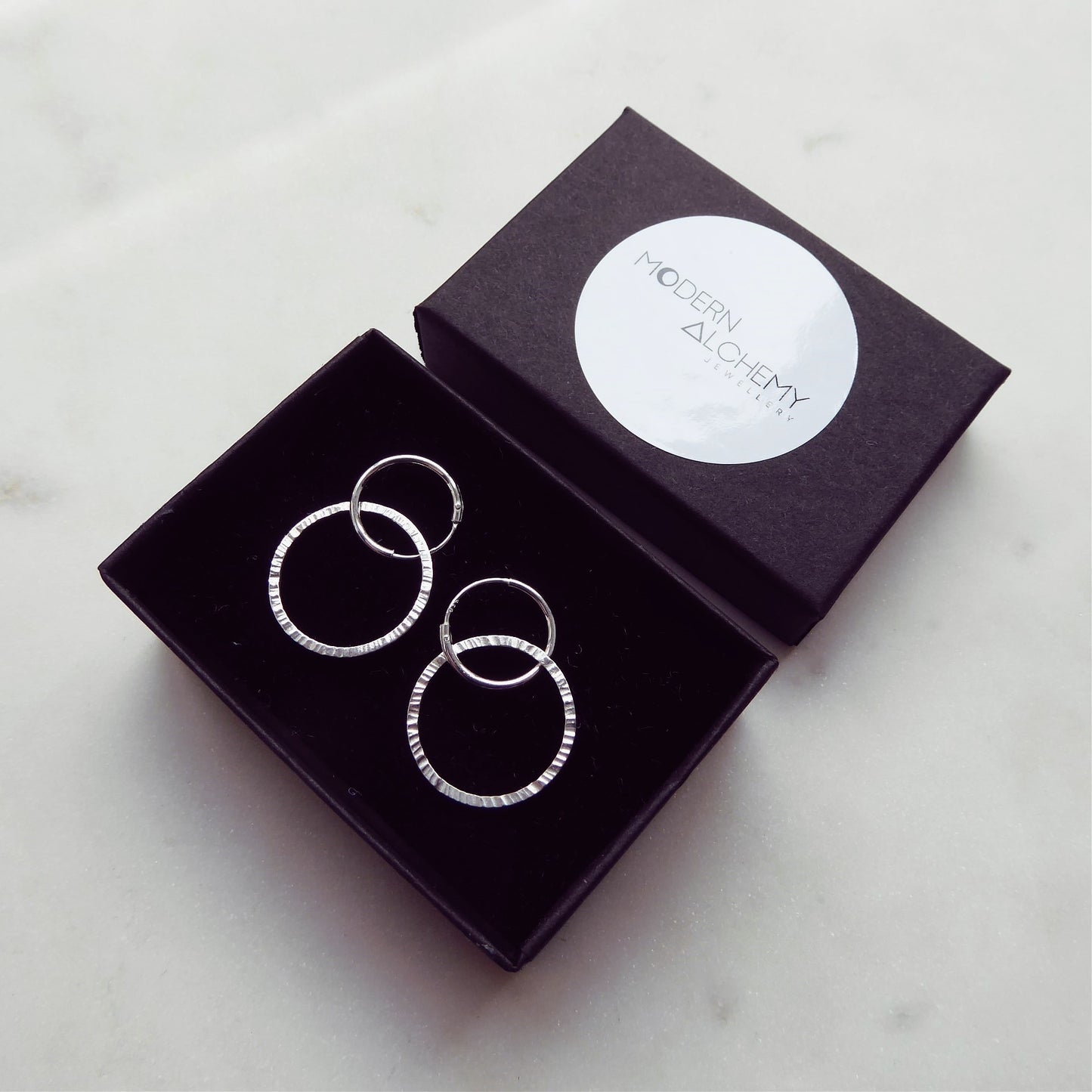 Ridge Hoop Earrings