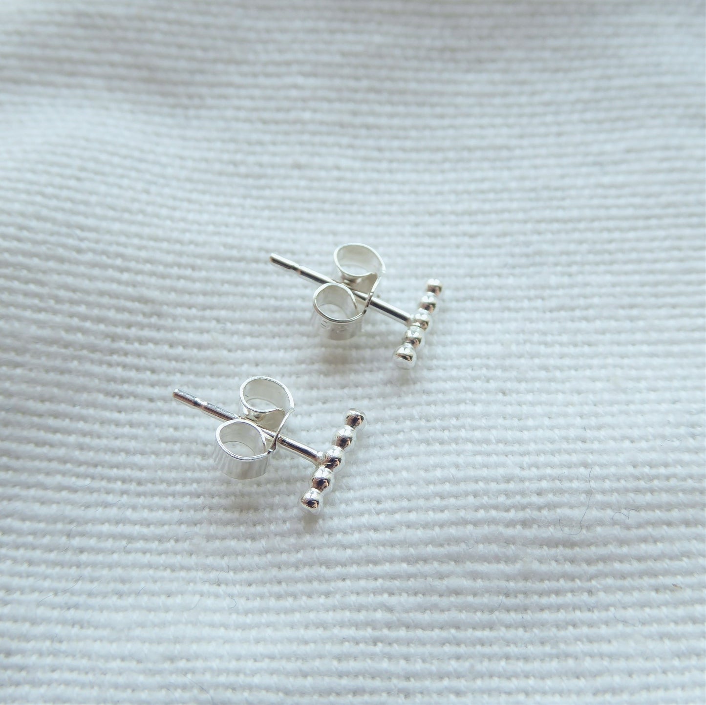 Beaded Bar Studs