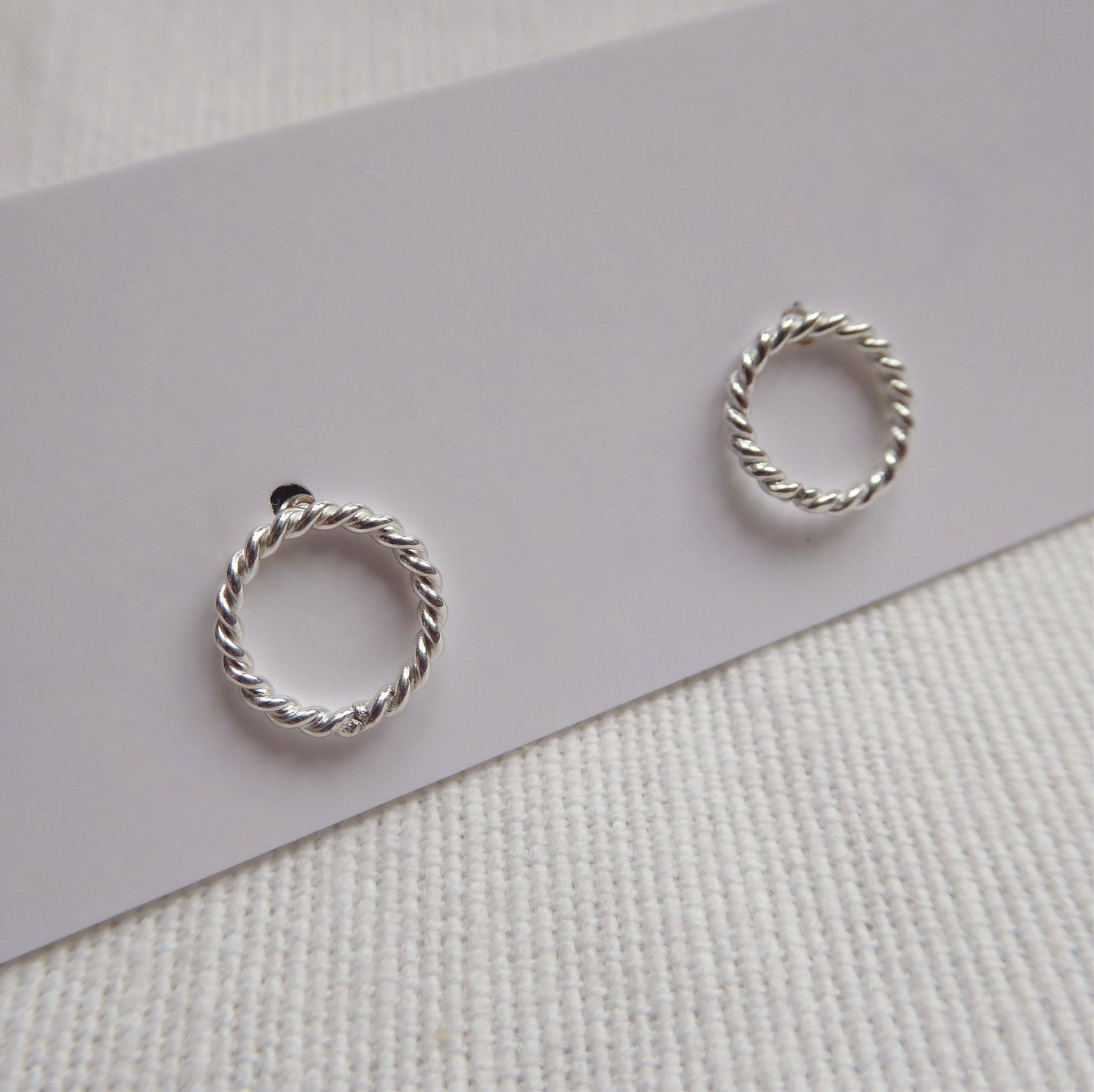 Twisted Circle Studs