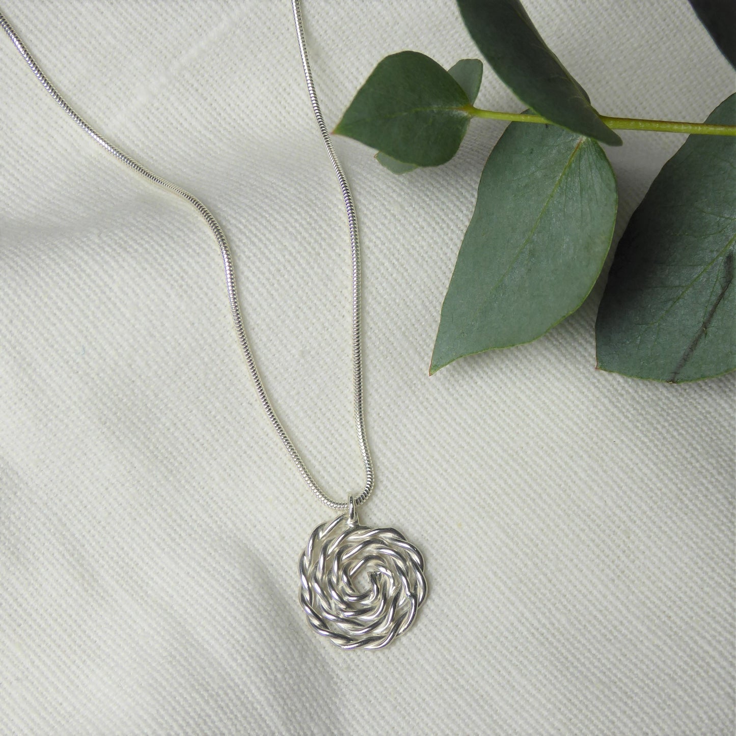 Twisted Spiral Necklace