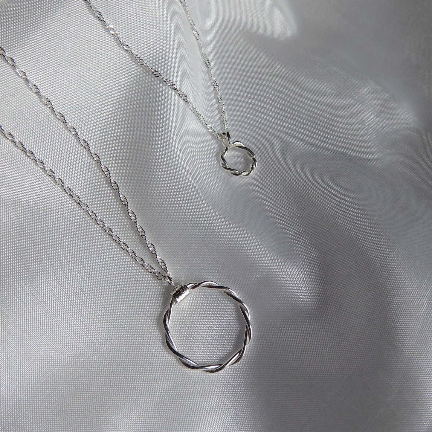 Twisted Circle Necklace