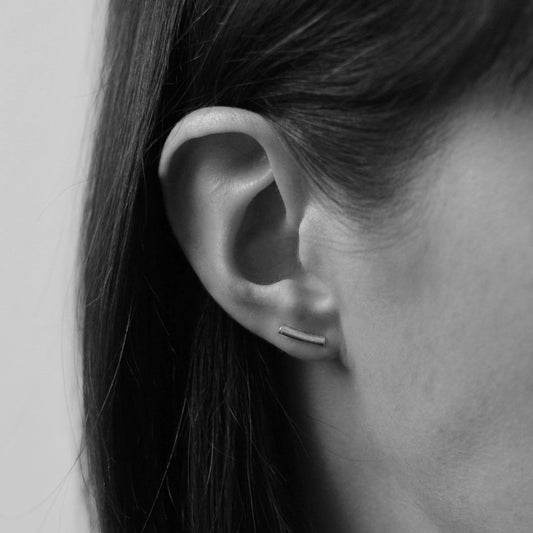 Curved Tube Earrings