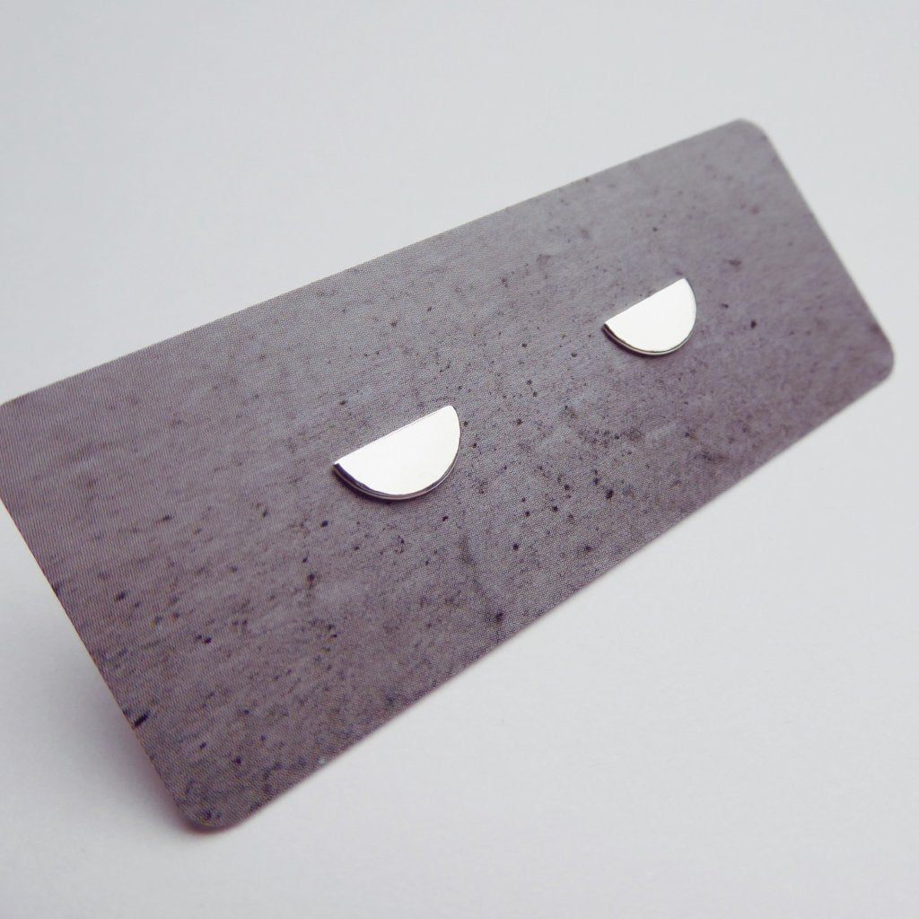 Quarter Moon Studs