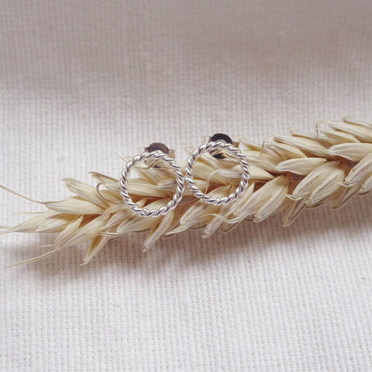 Twisted Circle Studs