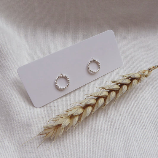 Twisted Circle Studs